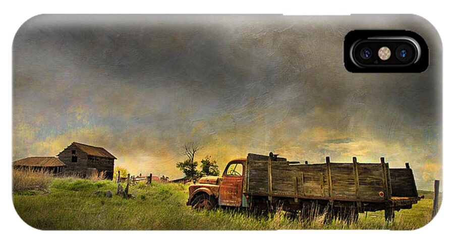 Dodge iPhone X Case featuring the photograph Abandoned Farm Truck by Theresa Tahara