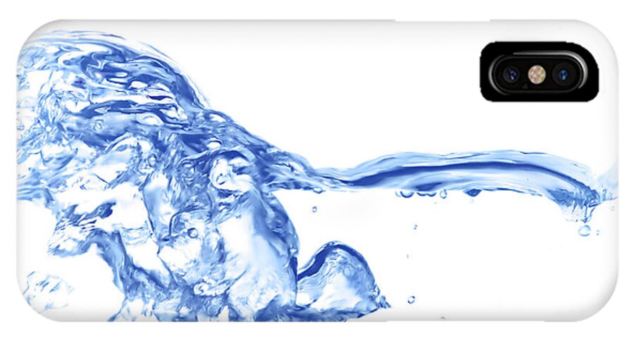 Abstract iPhone X Case featuring the photograph Abstract Soar Water by Michal Boubin