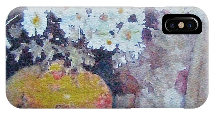 Daisies iPhone X Case featuring the painting Abundance of Daisies by Richard James Digance