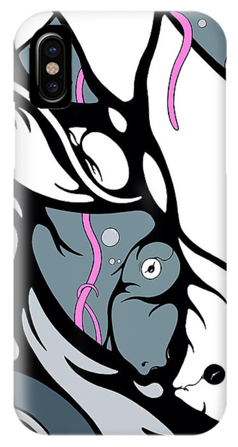 Bubbles iPhone X Case featuring the digital art Abyss by Craig Tilley