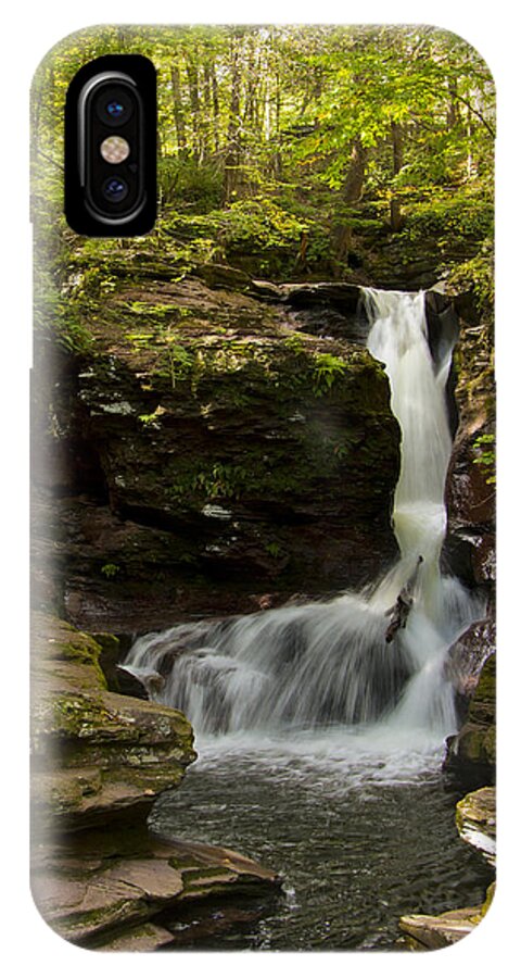 Adams Falls iPhone X Case featuring the photograph Adams Falls 0348 by Tom Kelly
