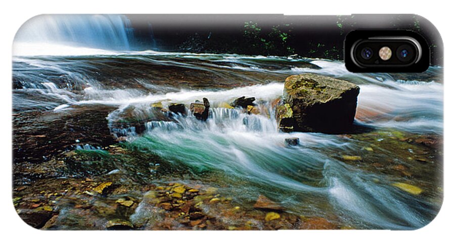 Water Falls iPhone X Case featuring the photograph Agate Falls in U.P. by Dennis Cox