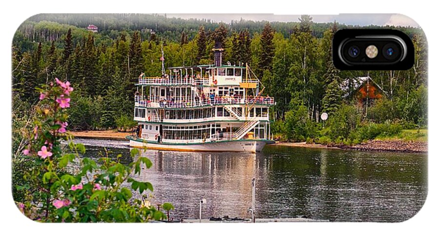  iPhone X Case featuring the photograph Alaskan Sternwheeler The Riverboat Discovery by Michael W Rogers