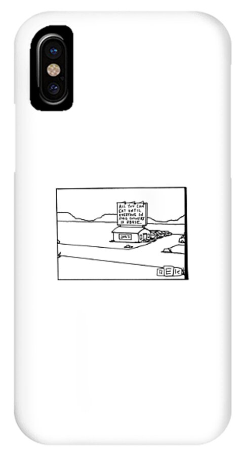 All You Can Eat At Joe's Diner iPhone X Case