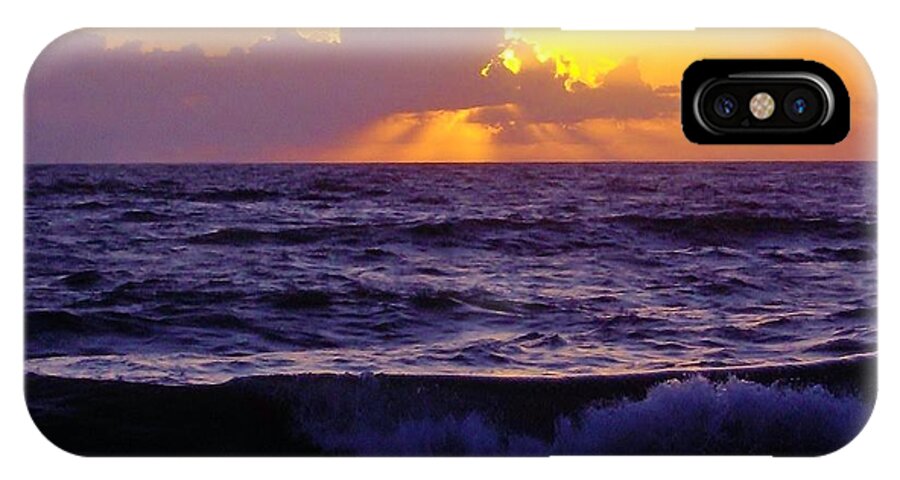Bestseller iPhone X Case featuring the photograph Amazing - Florida - Sunrise by D Hackett