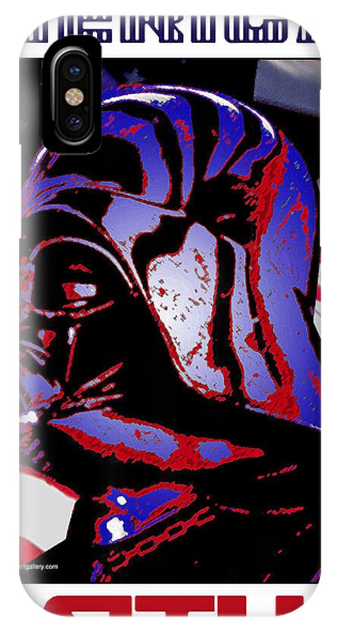 Dale Loos iPhone X Case featuring the digital art American Sith by Dale Loos Jr