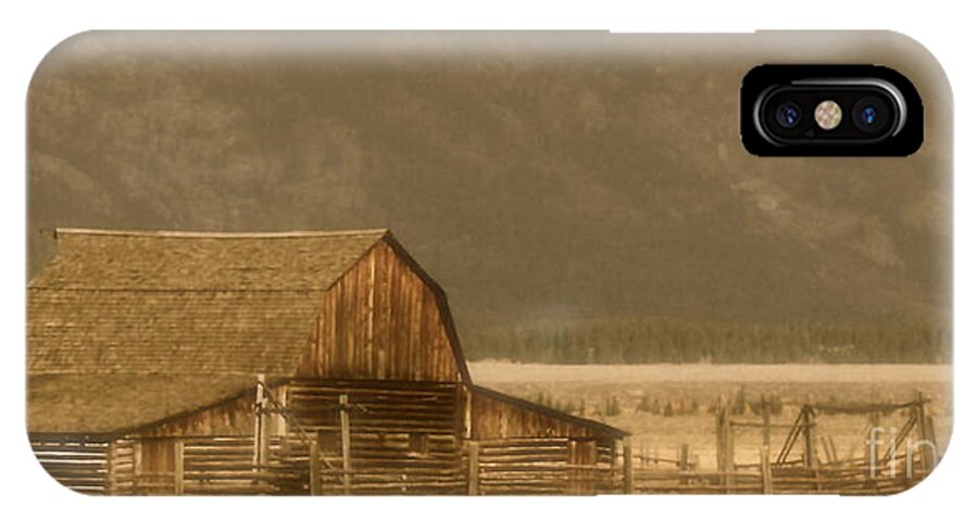 Barn iPhone X Case featuring the photograph American West on the Ranch by Robin Erisman