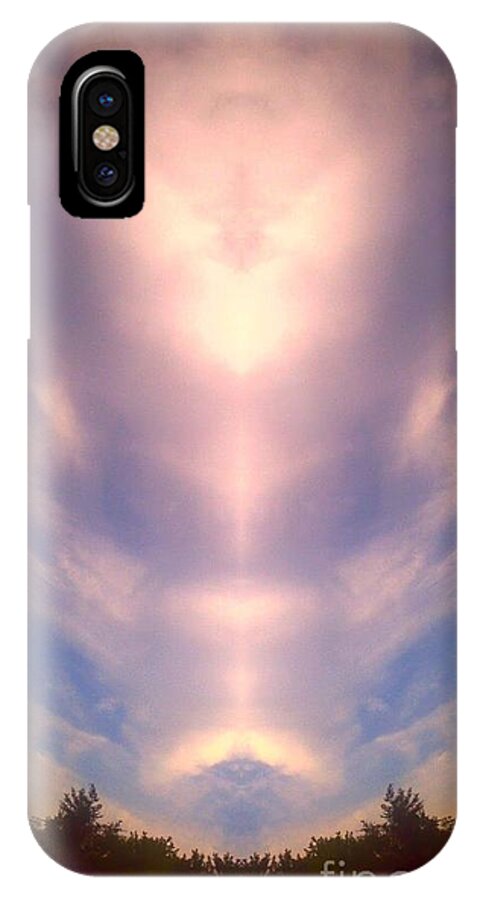 Clouds iPhone X Case featuring the photograph Angel Heart by Karen Newell