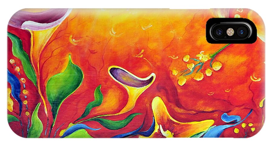 Fantasy iPhone X Case featuring the painting Another Dream by Teresa Wegrzyn