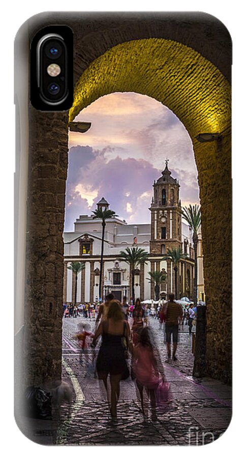 Andalucia iPhone X Case featuring the photograph Arc of the Rose Cadiz Spain by Pablo Avanzini