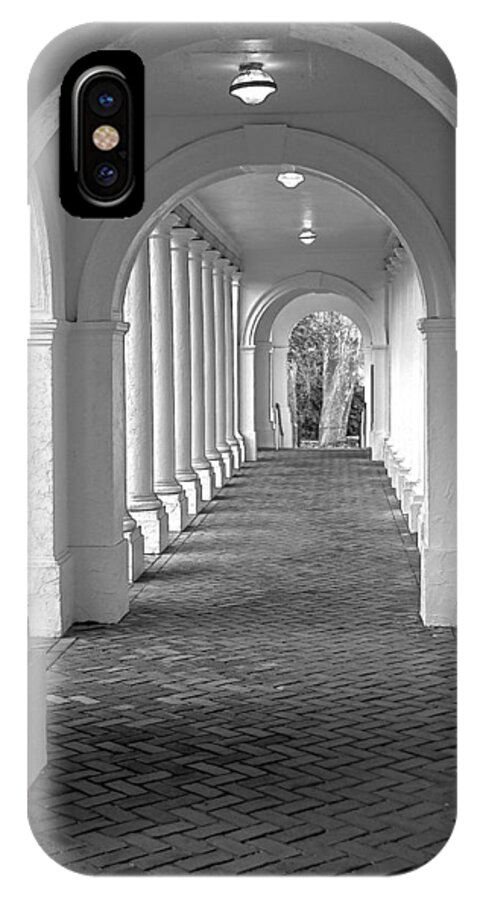 Uva iPhone X Case featuring the photograph Arches at the Rotunda at University of VA 2 by Jerry Gammon