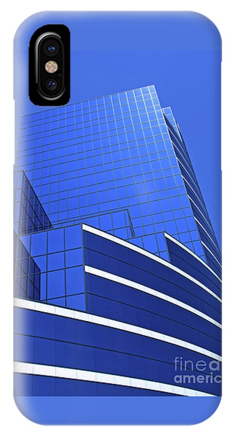 Architecture iPhone X Case featuring the photograph Architectural Blues by Ann Horn