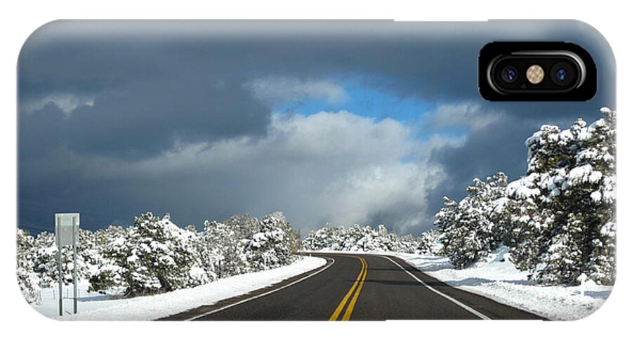  iPhone X Case featuring the photograph Arizona Snow 1 by Gregory Daley MPSA
