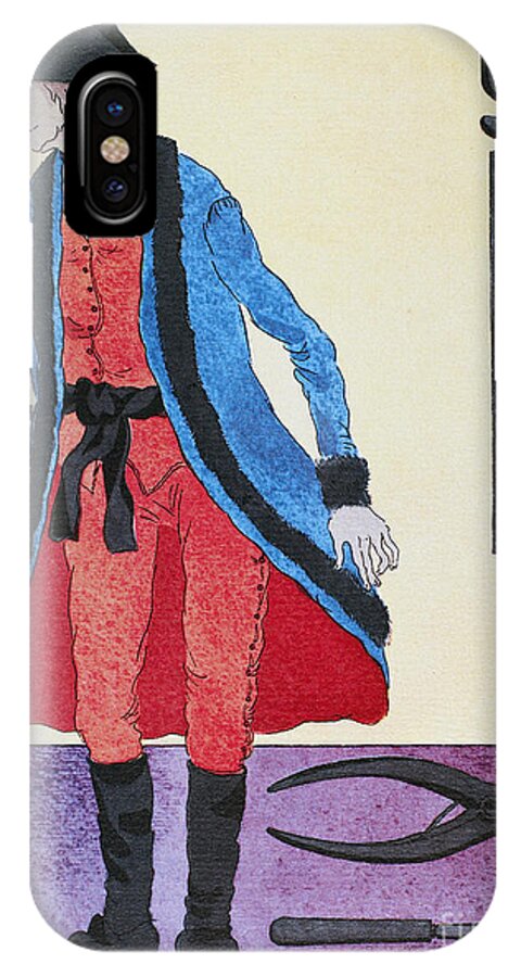 19th Century iPhone X Case featuring the photograph ARMY SURGEON, c1800 by Granger