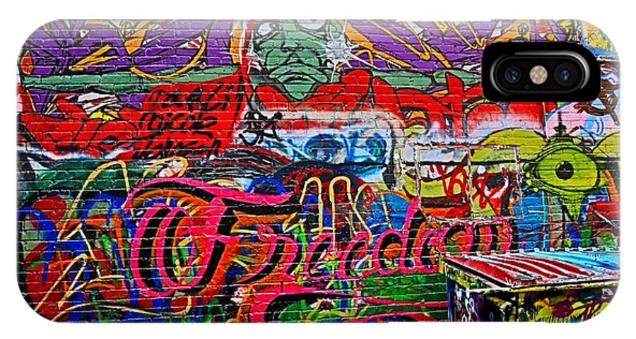 Art Alley iPhone X Case featuring the photograph Art Alley Two by Donald J Gray