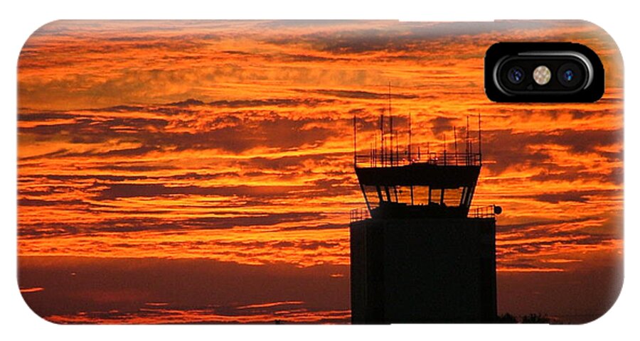 Air Traffic Control iPhone X Case featuring the photograph ATC Tower 001 by Phil And Karen Rispin