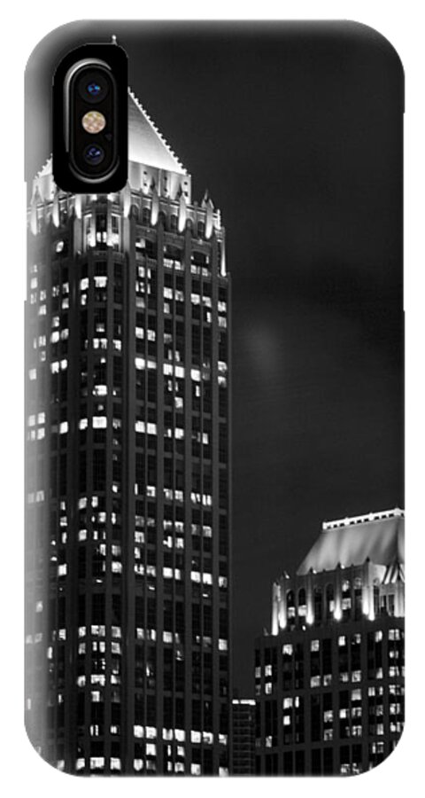 Cityscape iPhone X Case featuring the photograph Atlanta at Night by Ayesha Lakes