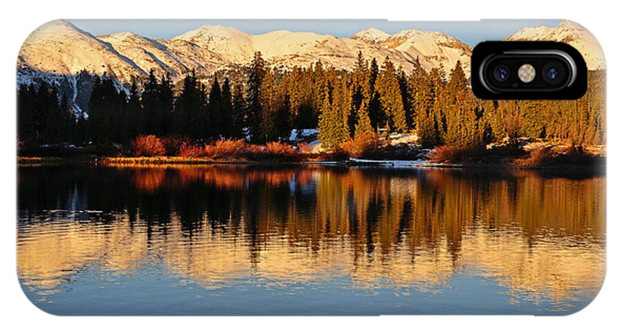 Molas Lake iPhone X Case featuring the photograph Autumn Colors at Molas by Kelly Black
