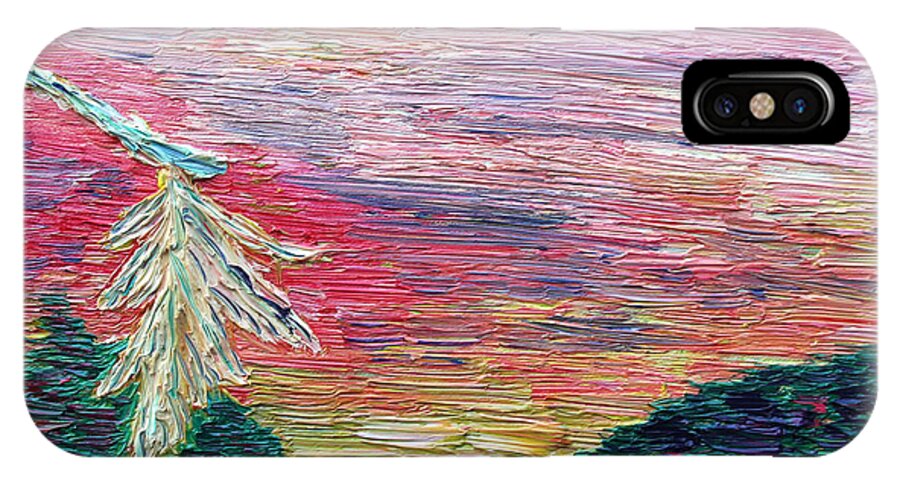 Autumn In The Air iPhone X Case featuring the painting Autumn in the Air by Vadim Levin