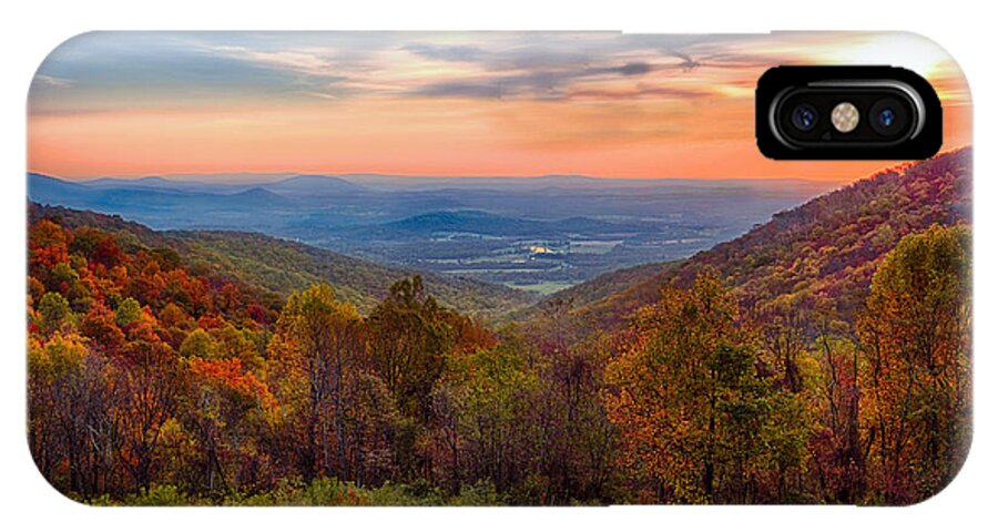 Shenandoah National Park iPhone X Case featuring the photograph Autumn In Virginia by Phil Abrams
