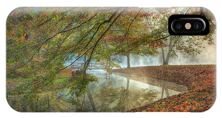 Autumn iPhone X Case featuring the photograph Autumn Mist by Jaki Miller