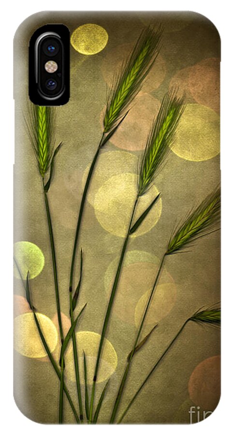 Grass iPhone X Case featuring the digital art Autumn Party by Jan Bickerton