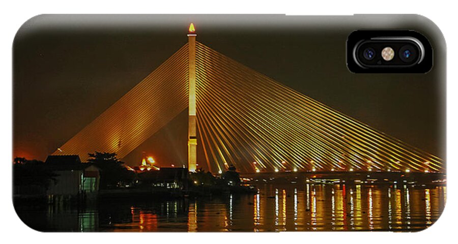 Bangkok iPhone X Case featuring the photograph Bangkok by night by Jean-Luc Baron