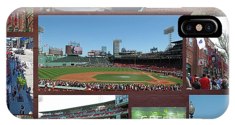 Fenway iPhone X Case featuring the photograph Baseball Collage by Barbara McDevitt