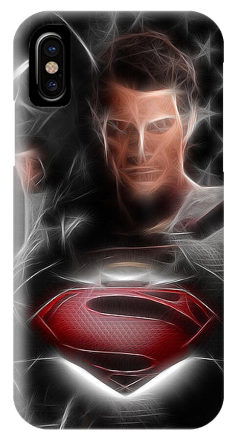 Superman iPhone X Case featuring the photograph Batman vs Superman by Doc Braham
