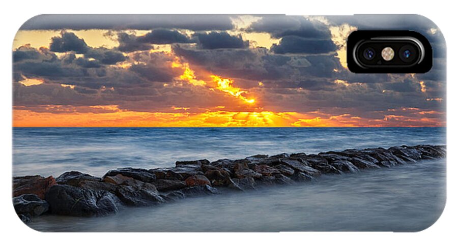 Cape Cod Sunset iPhone X Case featuring the photograph Bayside Sunset by Bill Wakeley