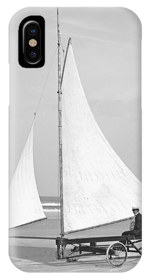 Beach Sailor 1903 iPhone X Case featuring the photograph Beach Sailor 1903 by Padre Art