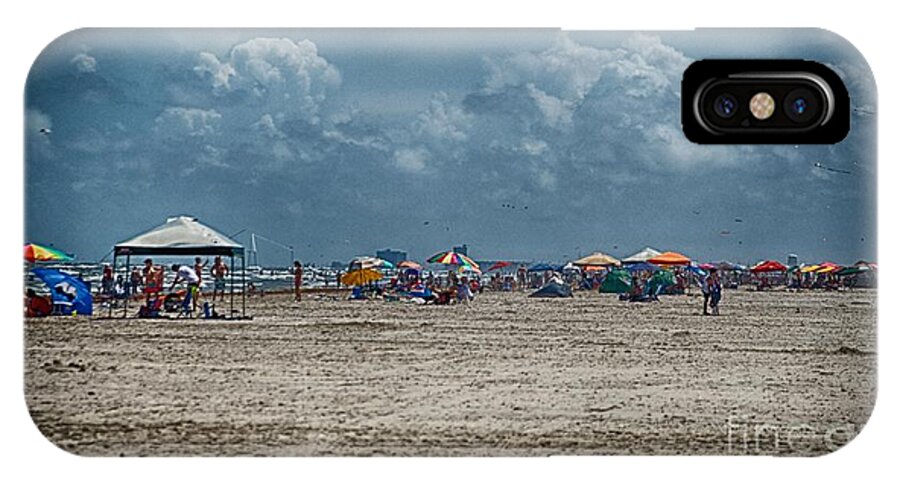 Beach iPhone X Case featuring the photograph Beachbrellas by Ken Williams