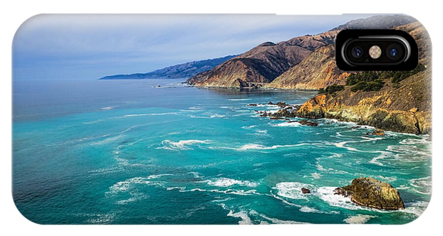 Big Sur iPhone X Case featuring the photograph Beautiful Big Sur With Bixby Bridge by Priya Ghose