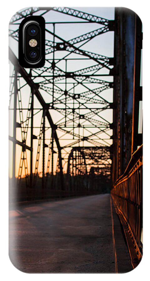 Bridge iPhone X Case featuring the photograph Belford Bridge at Sunset by Hillis Creative