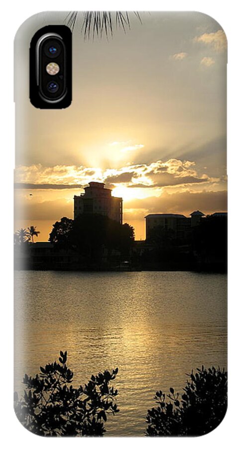 Sunset iPhone X Case featuring the photograph Between Day And Night by Christiane Schulze Art And Photography