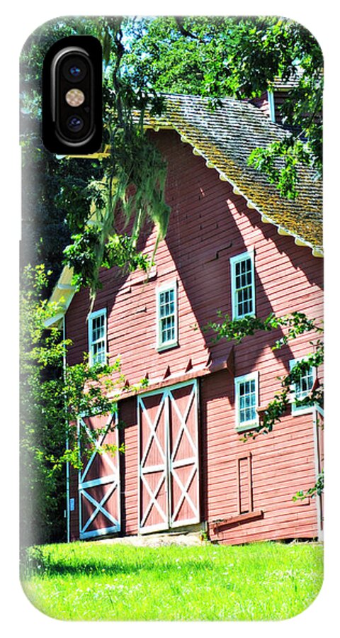 Barn iPhone X Case featuring the photograph Big Red Barn by Mindy Bench