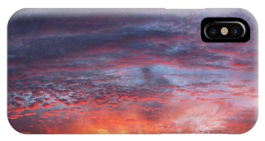 Sunset iPhone X Case featuring the photograph Big Sunset by Derek Dean