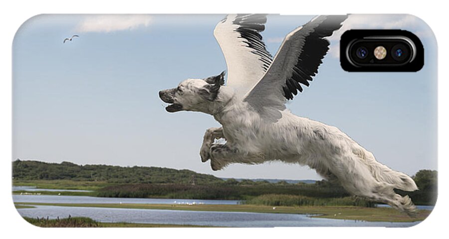 Bird iPhone X Case featuring the digital art Bird Dog by Rick Mosher