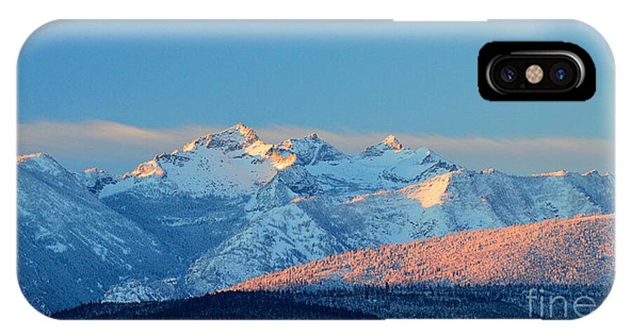 Mountains iPhone X Case featuring the photograph Bitterroot Mountain Morning by Joseph J Stevens