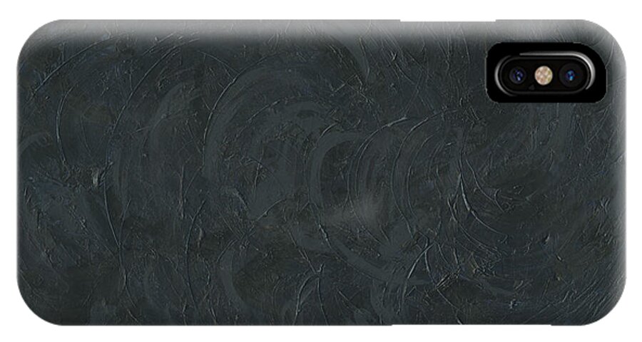 A.i. iPhone X Case featuring the painting Black Color of Energy by Ania M Milo