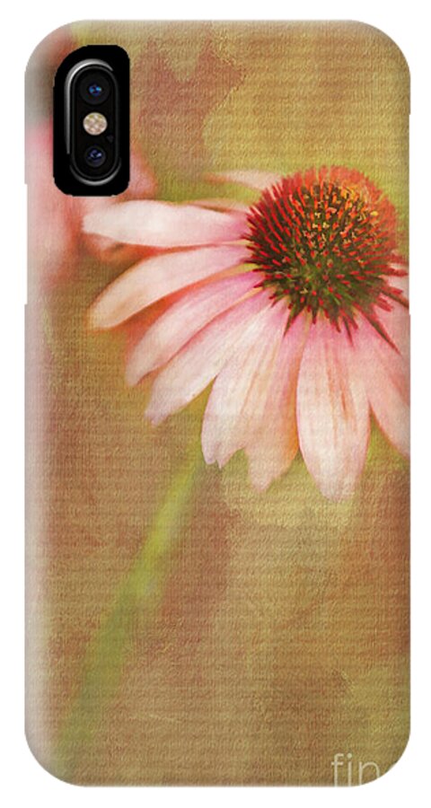 Flower iPhone X Case featuring the painting Blushing by Linda Blair