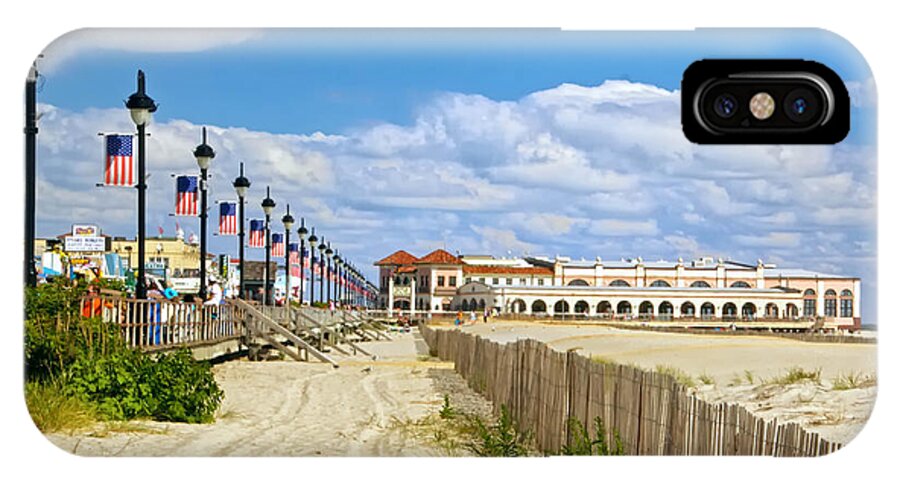 Boardwalk And Music Pier iPhone X Case featuring the photograph Boardwalk and Music Pier by Carolyn Derstine