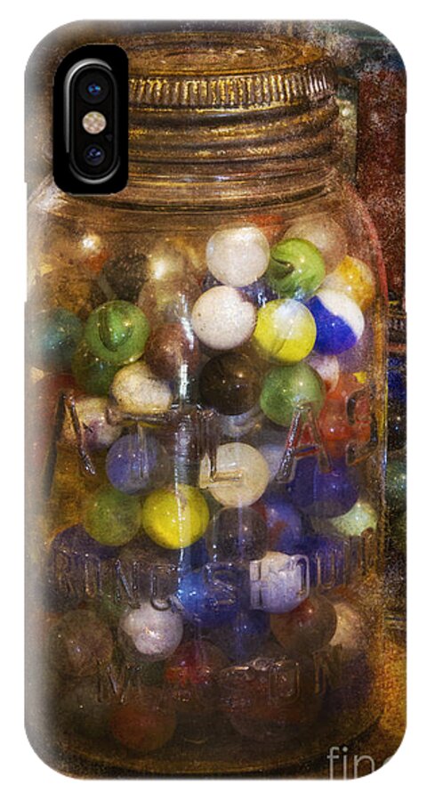 Marbles iPhone X Case featuring the photograph Bottle of Youth by Carrie Cranwill