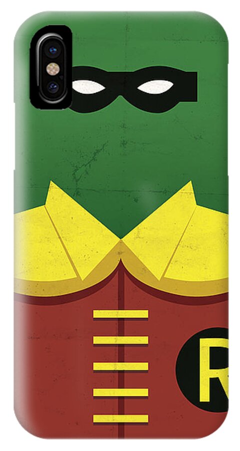 Comic iPhone X Case featuring the digital art Boy Wonder by Michael Myers