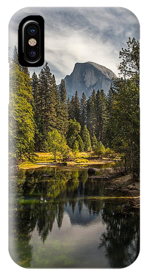 Aspen iPhone X Case featuring the photograph Bridge View Half Dome by Peter Tellone