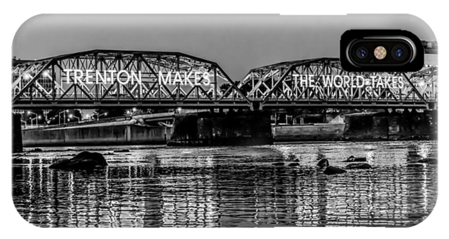 New Jersey iPhone X Case featuring the photograph Trenton Makes Bridge by Louis Dallara