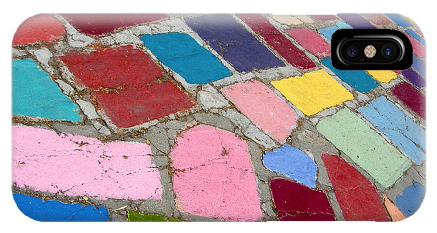 Paving iPhone X Case featuring the photograph Bright Paving Stones by Lynn Hansen
