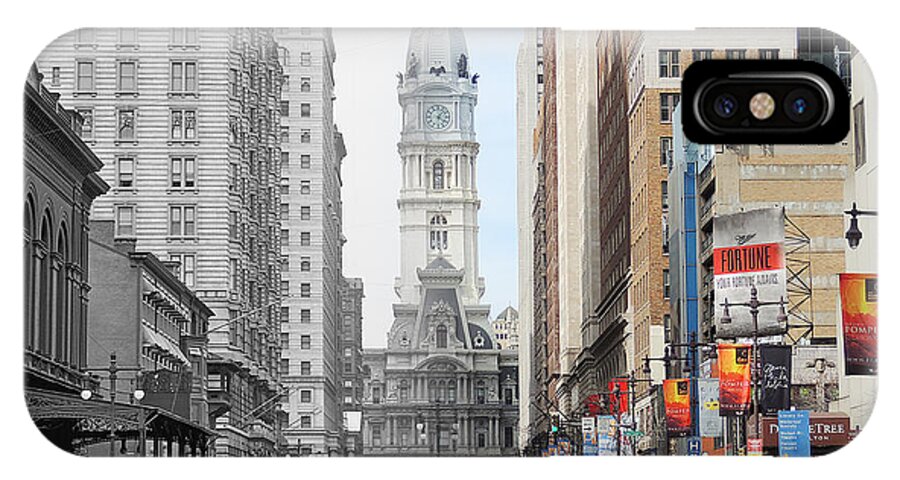 Philadelphia iPhone X Case featuring the photograph Broad and Locust by Eric Nagy