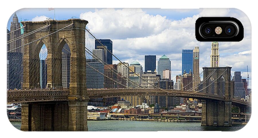 Brooklyn Bridge iPhone X Case featuring the photograph Brooklyn Bridge by Diane Diederich