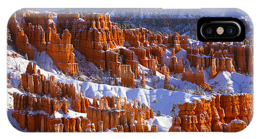 Bryce Canyon iPhone X Case featuring the photograph Bryce Canyon in Winter by Benedict Heekwan Yang